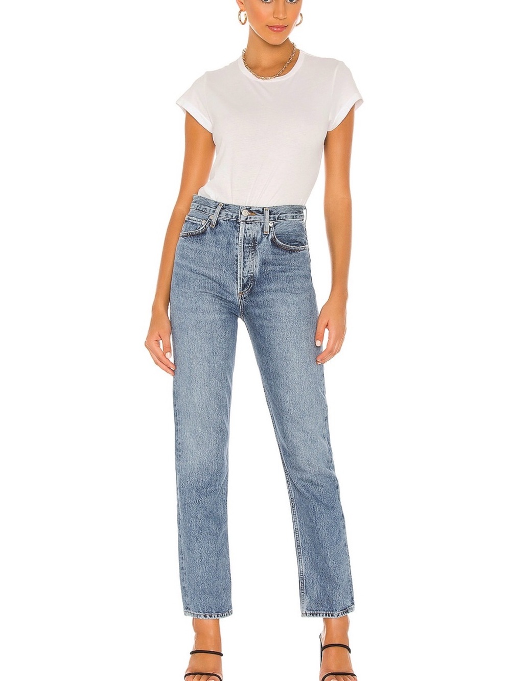 Agolde 90's Pinch Waist Jeans in Navigate